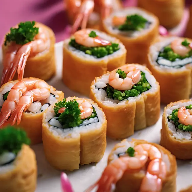 Foto de Camarão Roll with Shrimp Filling