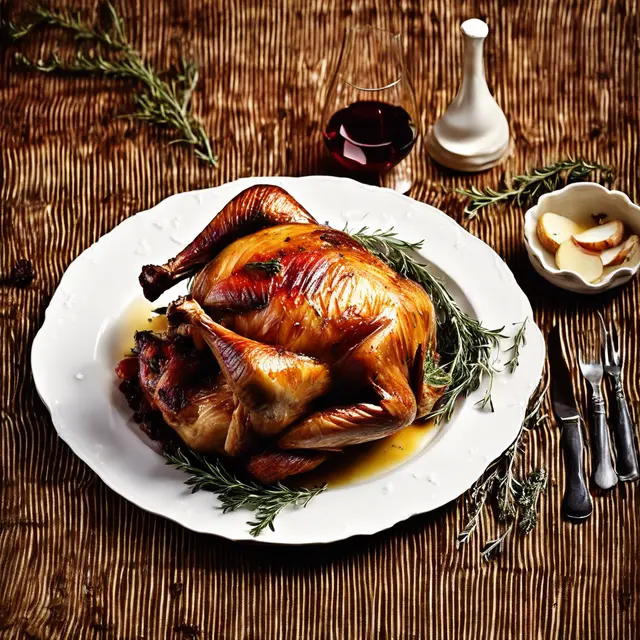 Foto de Roasted Turkey with Wine and Thyme