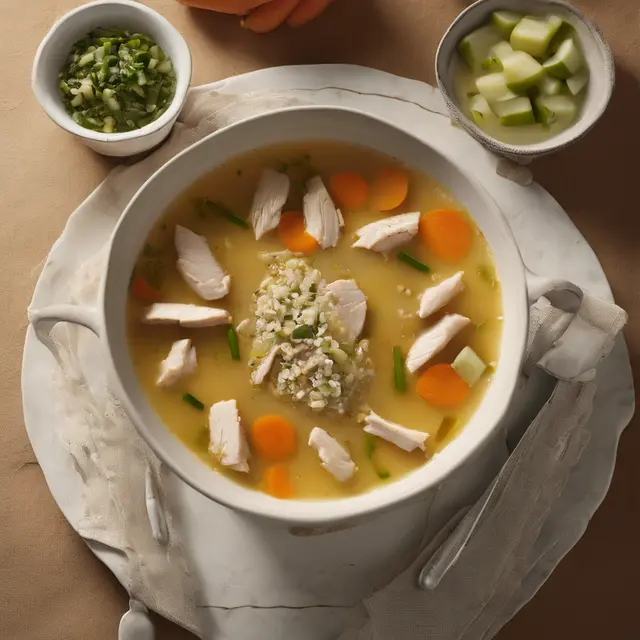 Foto de Chicken and Cevadinha Soup