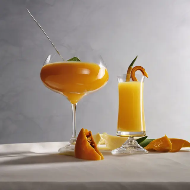 Foto de Squash, Vermute, and Orange Juice Cocktail