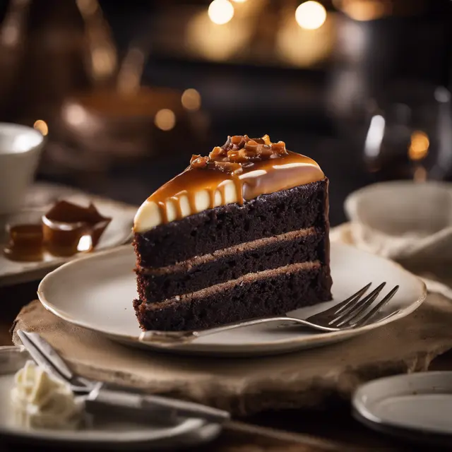 Foto de Chocolate Cake with Caramel Cream