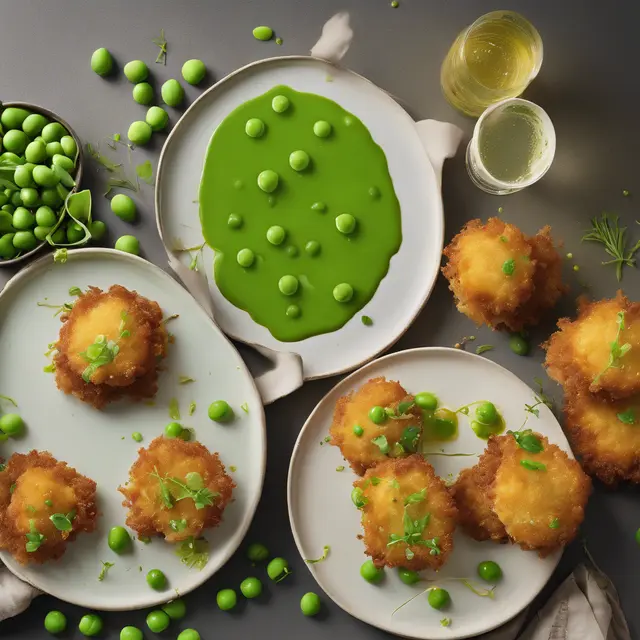 Foto de Green Pea Fritters with Cheese Croquettes