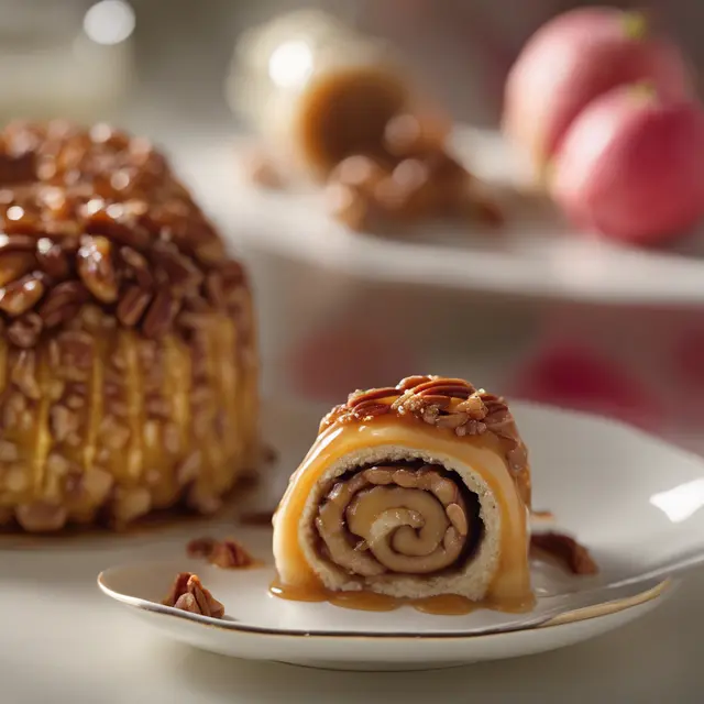 Foto de Caramel Pecan Roll with Guava Filling