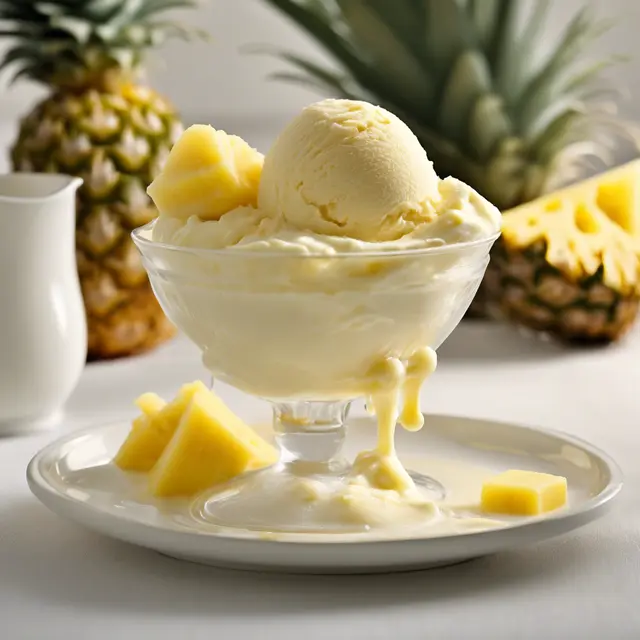 Foto de Pineapple Ice Cream with Milk