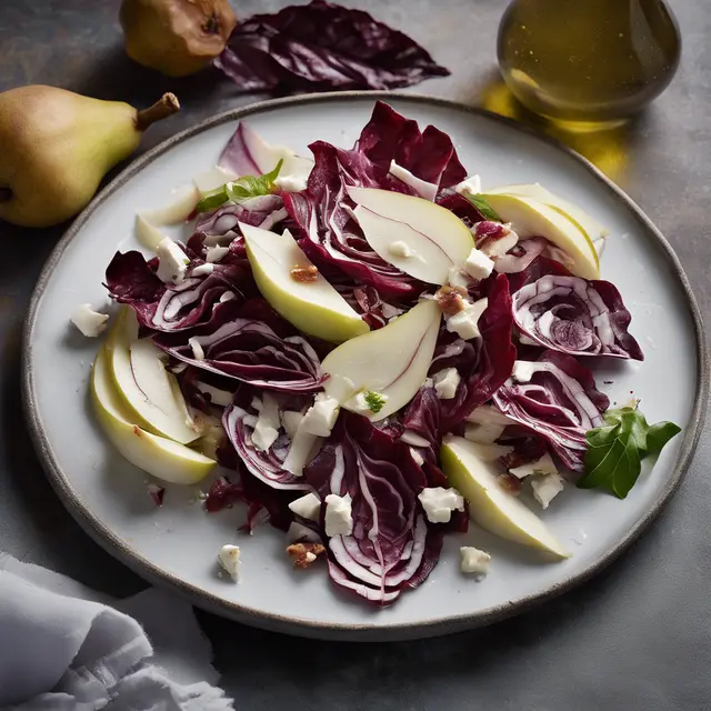 Foto de Radicchio Salad with Gorgonzola and Pear