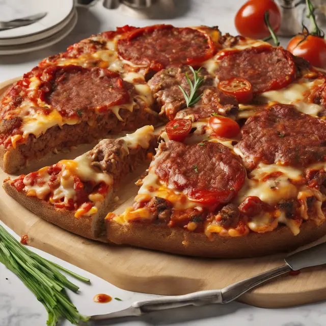 Foto de Meatloaf Pizza