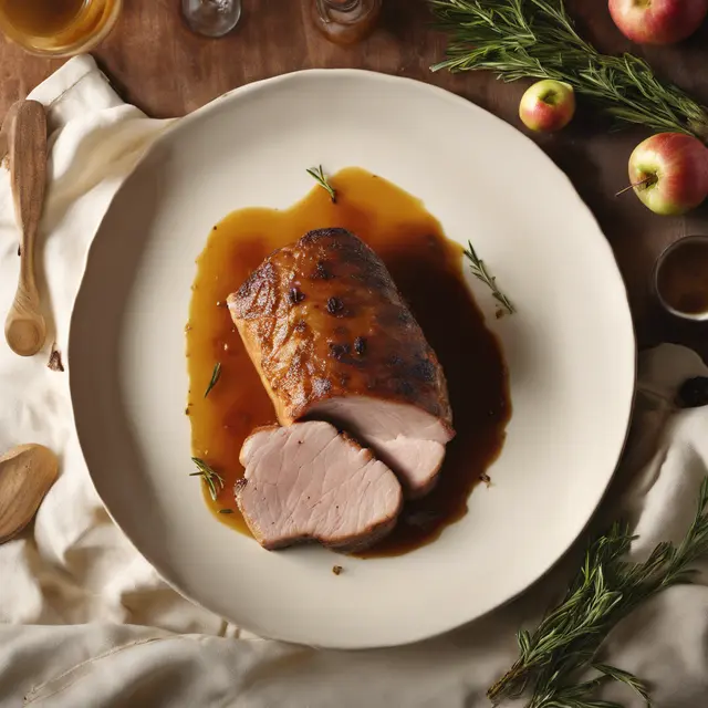 Foto de Pork Loin Roasted with Apple Cider