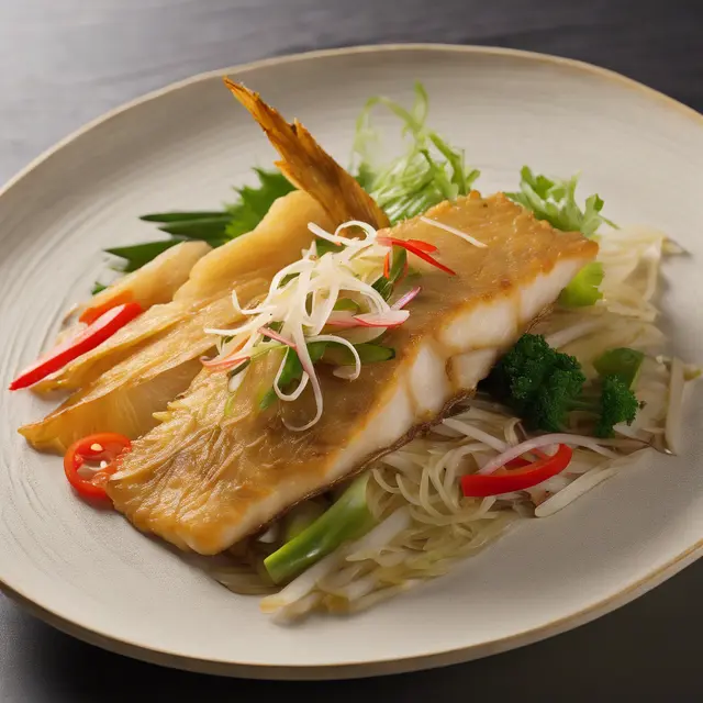 Foto de Fried Fish with Bamboo