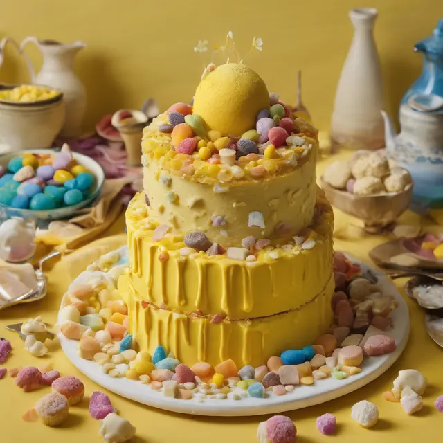 Foto de Sittin' Yellow Woodpecker Cake