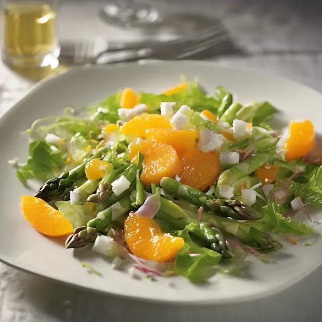 Foto de Asparagus Tips Salad with Mandarin Oranges and White Wine