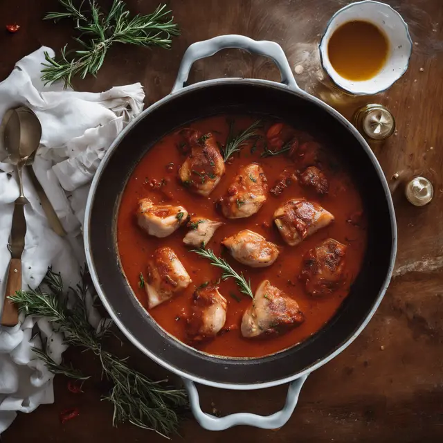 Foto de Chicken and Pork Loin Linguiça Stew