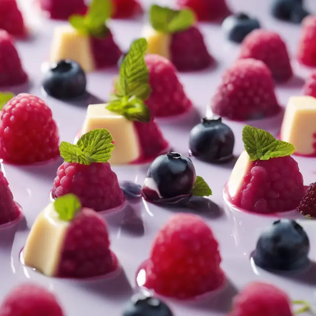 Foto de Raspberry, Strawberry, or Blueberry Panna Cotta with Banana