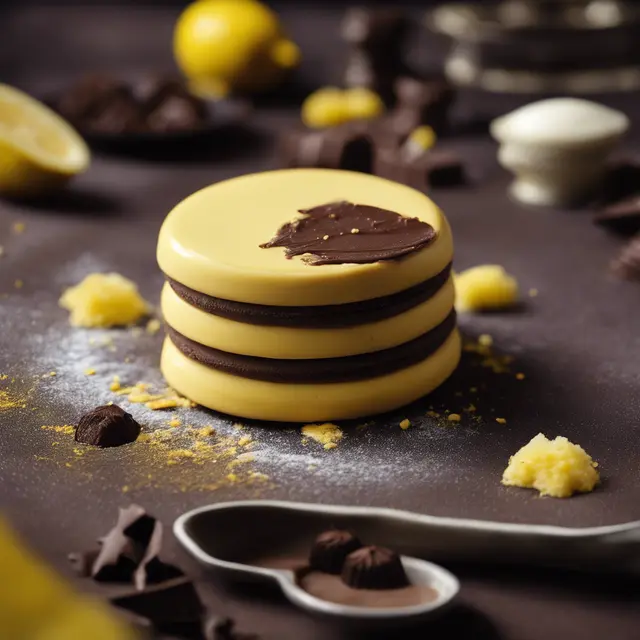 Foto de Lemon Cream-Filled Chocolate Biscuit