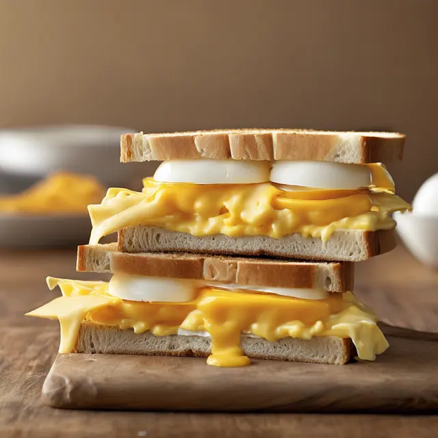 Foto de Egg, Cheese, and Mustard Sandwich