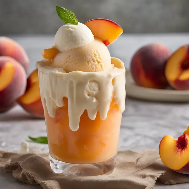 Foto de Peach Refresher with Vanilla Ice Cream