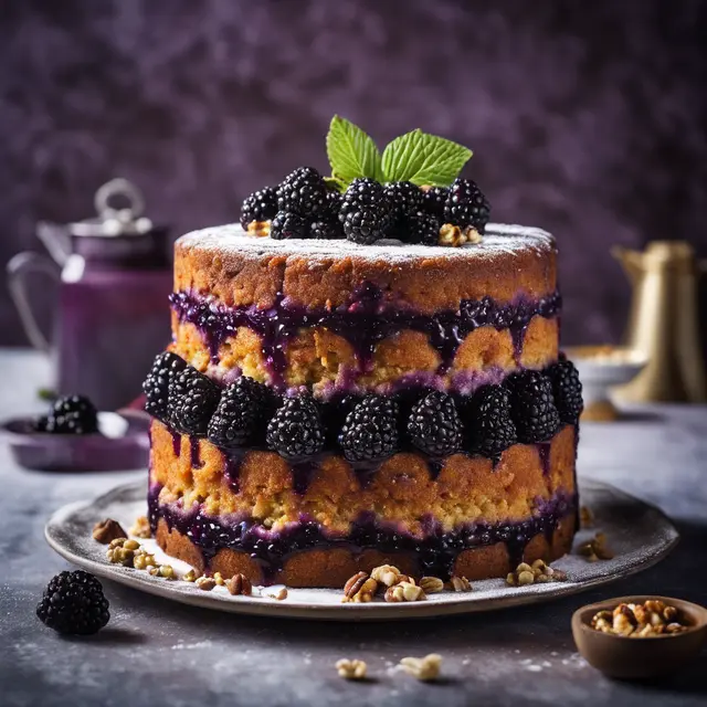 Foto de Blackberry and Walnut Cake