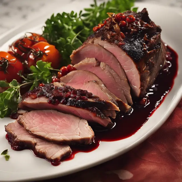 Foto de Pork Shoulder Roast with Red Wine