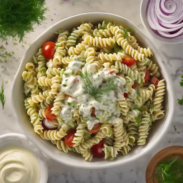 Foto de Fusilli Pasta Salad with Fresh Dill