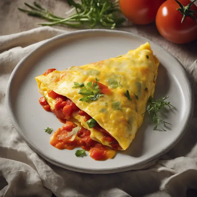 Foto de Tomato and Pepper Omelet