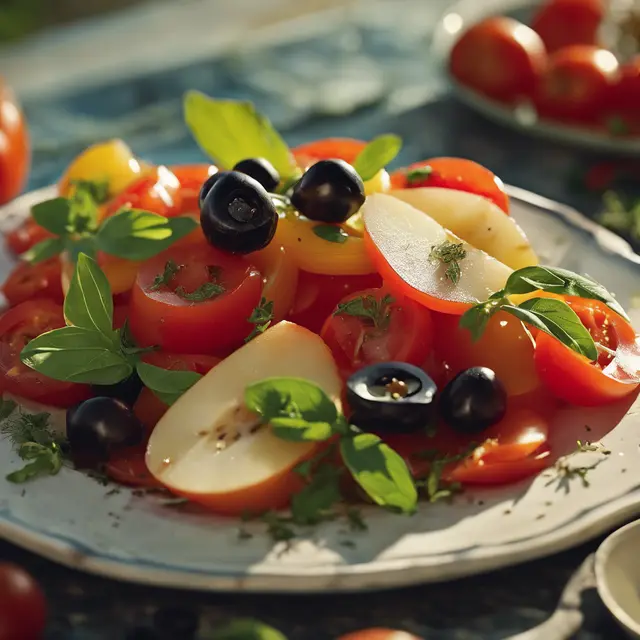 Foto de Tomato and Pear Salad with Herbs