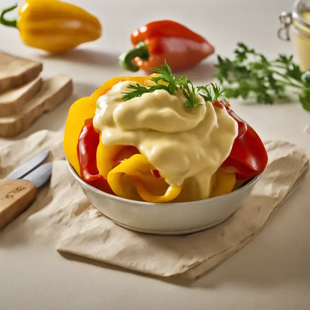 Foto de Honey Mustard Mayonnaise with Yellow Pepper