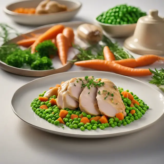 Foto de Chicken with Peas and Carrots