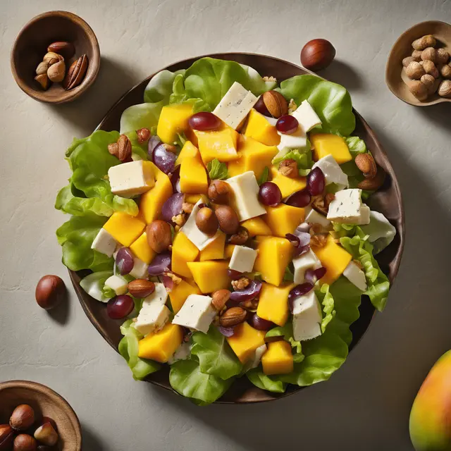 Foto de Mango, Cheese, and Chestnut Salad