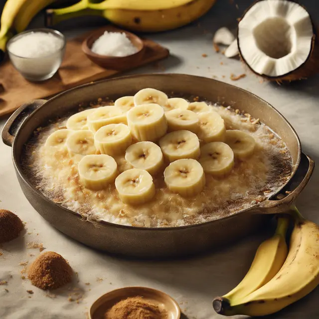 Foto de Banana com coco