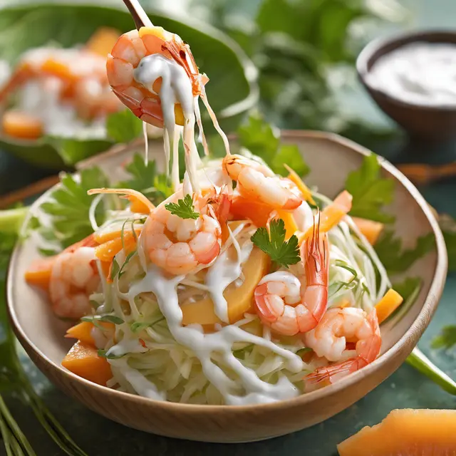 Foto de Papaya Salad with Shrimp and Yogurt Sauce