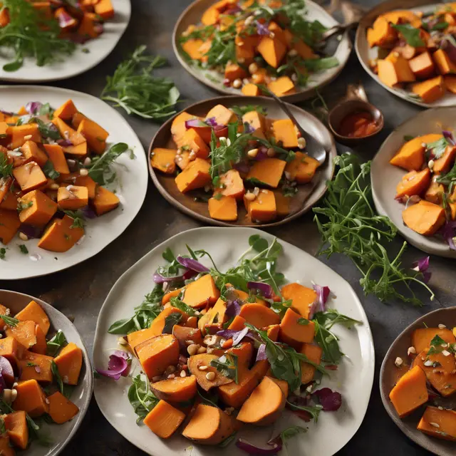 Foto de Sweet Potato and Garlic Salad with Pepper Sauce