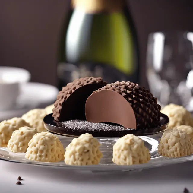 Foto de Chocolate Truffle with Champagne Biscuits