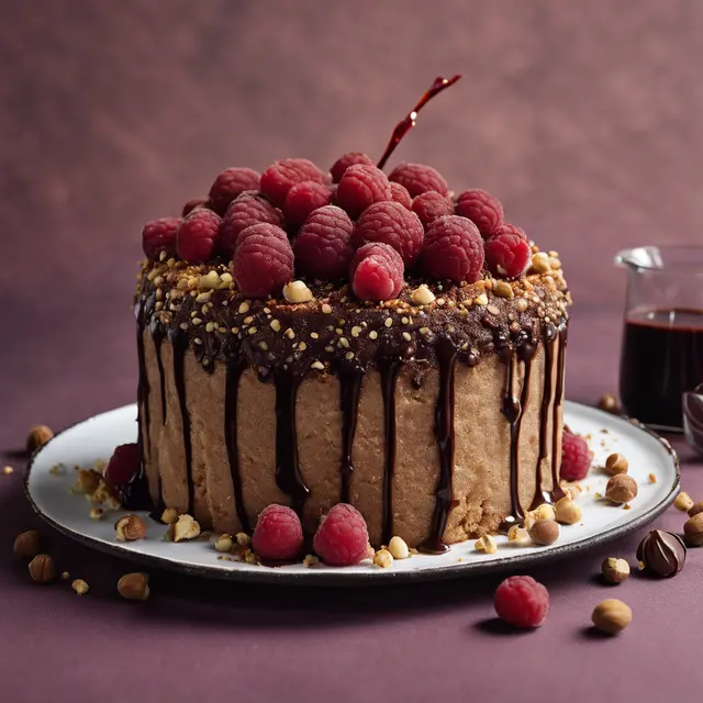 Foto de Hazelnut Cake with Raspberry Sauce