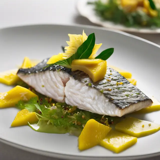 Foto de Barramundi with Starfruit