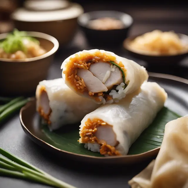 Foto de Rice Roll with Chicken Filling