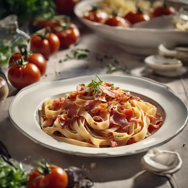 Foto de Fettuccine with Tomato and Bacon