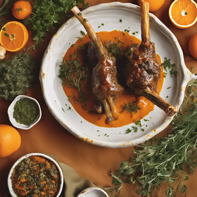 Foto de Lamb Shanks in Orange-Herb Sauce