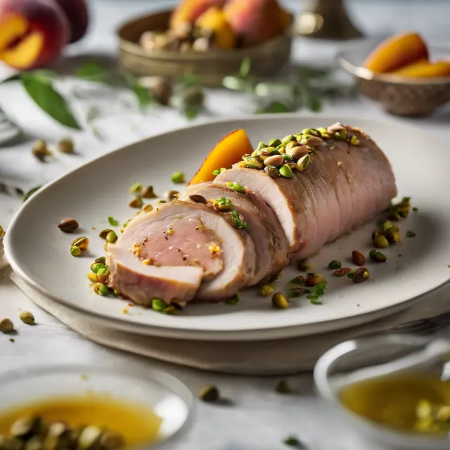 Foto de Pork Loin Stuffed with Peach and Pistachio