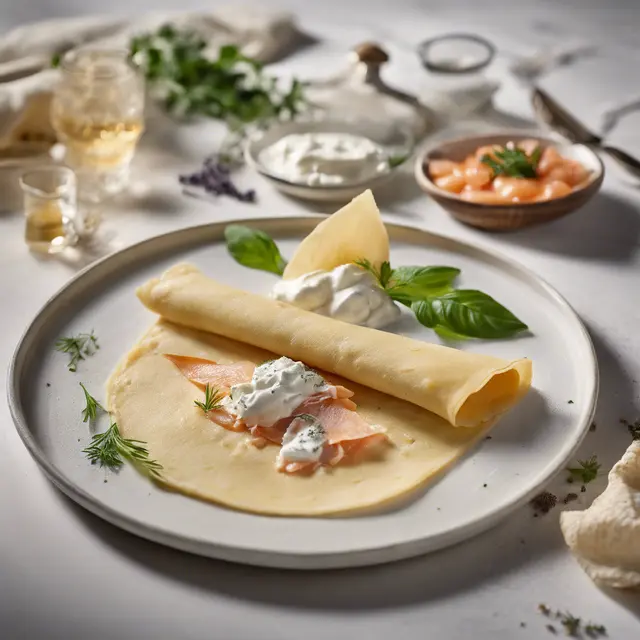 Foto de Ricotta and Smoked Trout Crepe