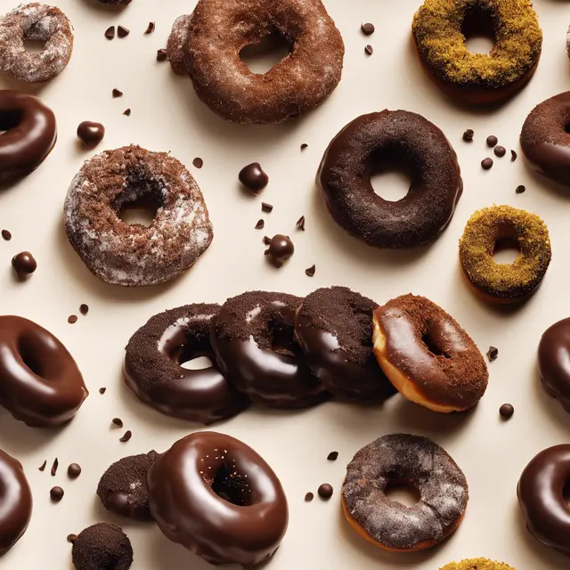 Foto de Chocolate Granulated Doughnut