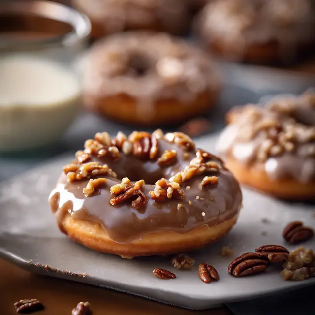 Foto de Pecan Doughnut Recipe with Pecan Praline Topping