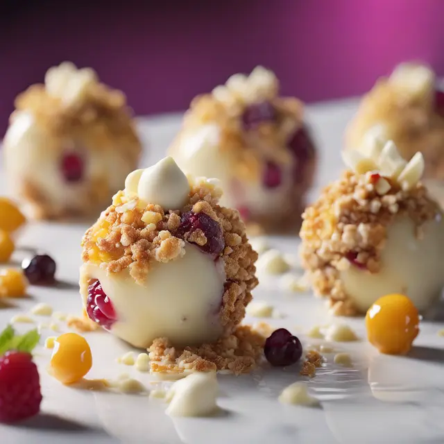 Foto de Fruit-Crusted Bombs with White Chocolate