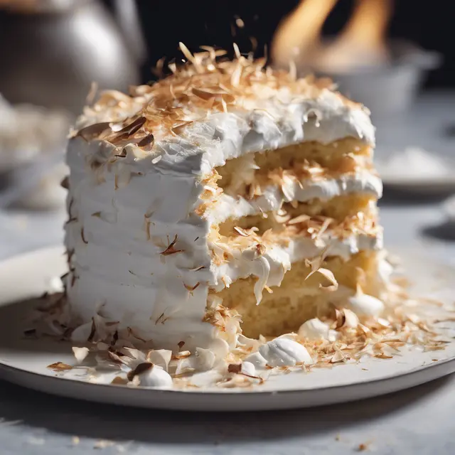 Foto de Burnt Coconut Cake with Meringue