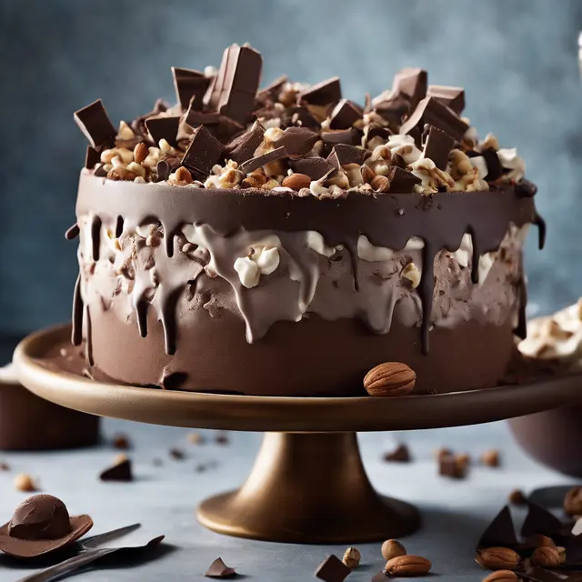 Foto de Chocolate and Nut Ice Cream Cake