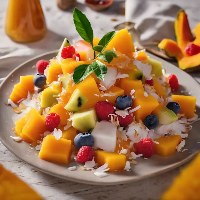 Foto de Fruit Salad with Liqueur Syrup and Coconut