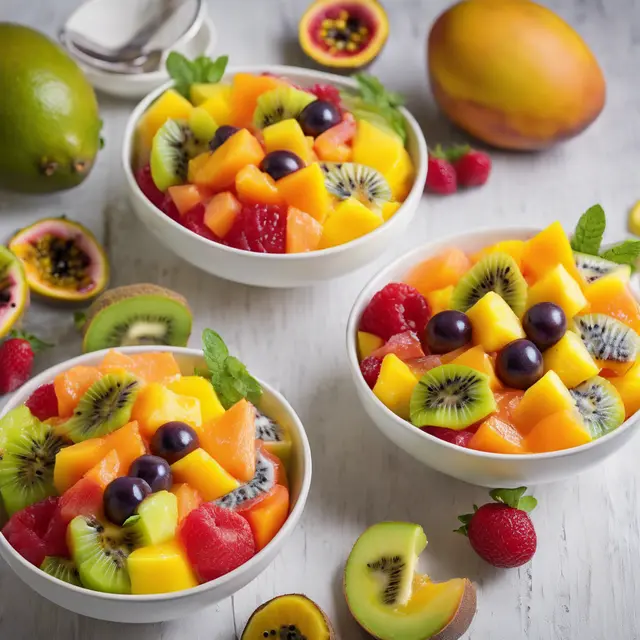 Foto de Fruit Salad with Passionfruit Glaze