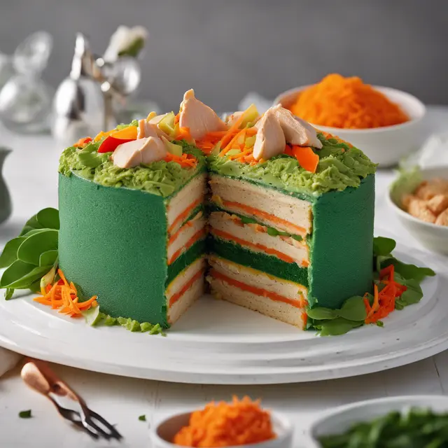 Foto de Chicken and Vegetable Layer Cake