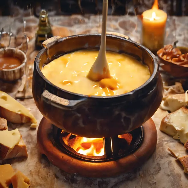 Foto de Melted Cheese Fondue with Mozzarella