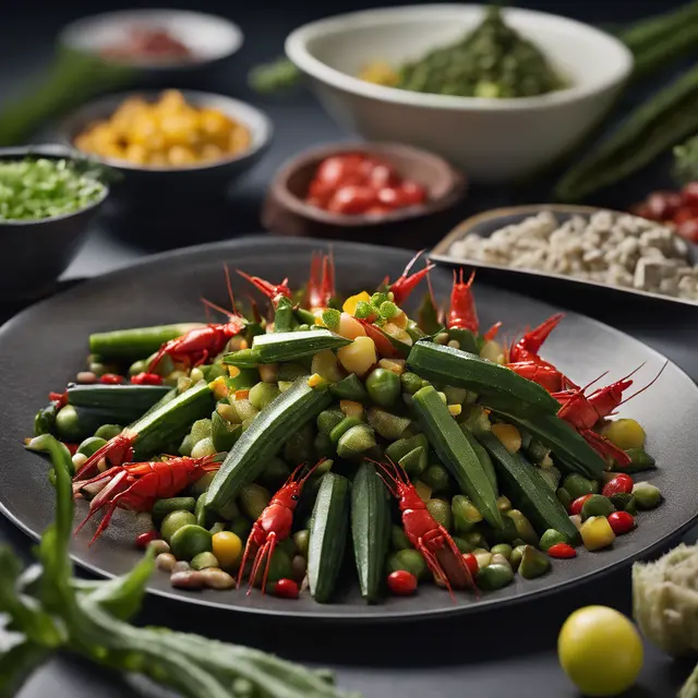 Foto de Okra and Crayfish Salad