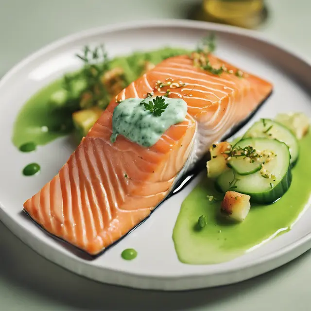 Foto de Salmon with Cucumber Sauce