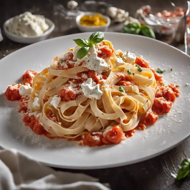 Foto de Fettuccine with Tomato and Ricotta